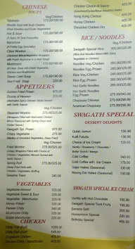 Swagath Restaurant menu 1