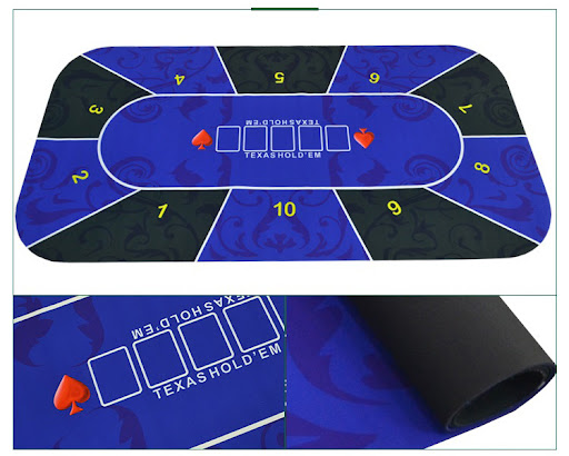 Title 3, Texas Holdem Rubber Mat Tablecloth for Poker. P...