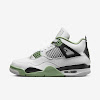 womens air jordan 4 oil green