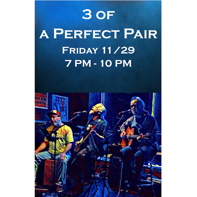 Logo for Live Music w/ 3 of a Perfect Pair