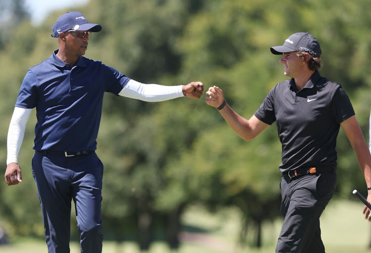 Jimmy Tau and Casey Jarvis. Picture: Grant Leversha