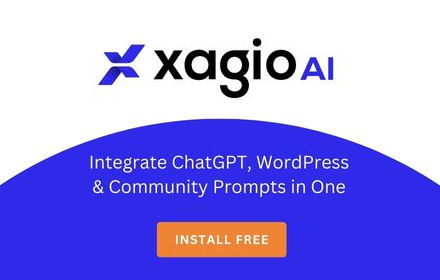 Xagio AI | Integrate ChatGPT & WordPress small promo image