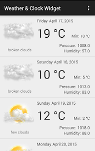 Weather & Clock Widget screenshot 1