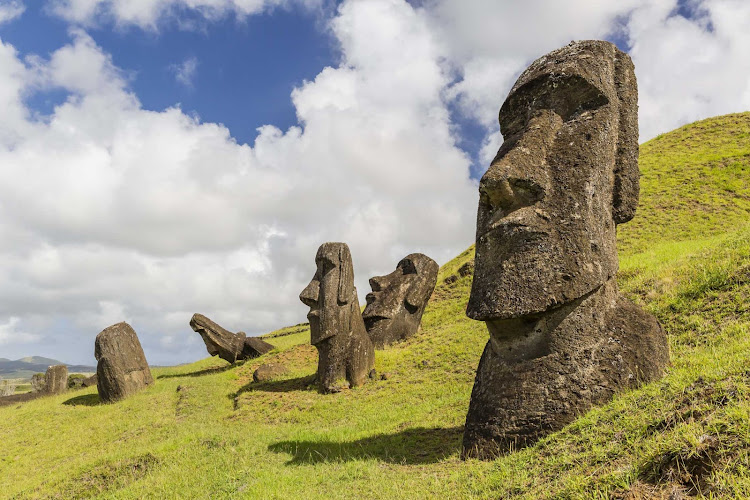 See the massive stone monuments called Moai on Easter Island (Rapa Nui) on Lindblad Expeditions.