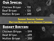 Chattu's Biriyani Centre menu 2