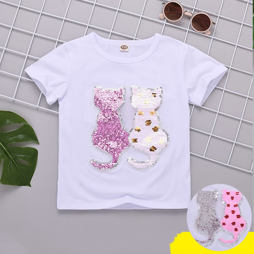 Title 6, Boys and Girls Glitter Double-sided Color Chan...