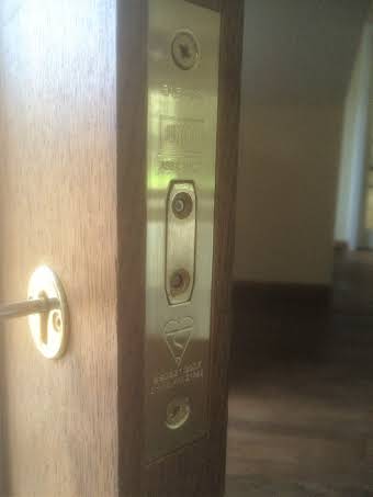 Mortice Dead Lock fitted to Solid Oak Door album cover