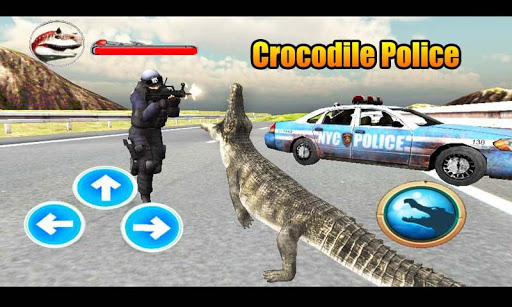 Police Crocodile Simulator 3D