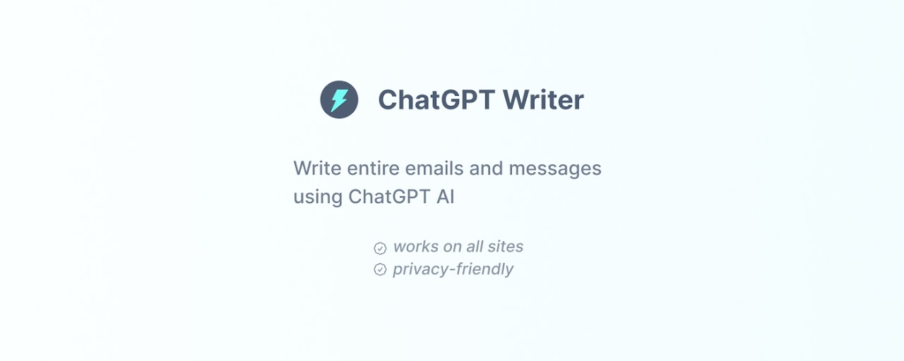 ChatGPT Writer - Write mail, messages with AI Preview image 1