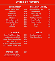 United By Flavours menu 1