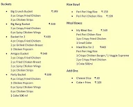 The Crusty Rooster menu 2