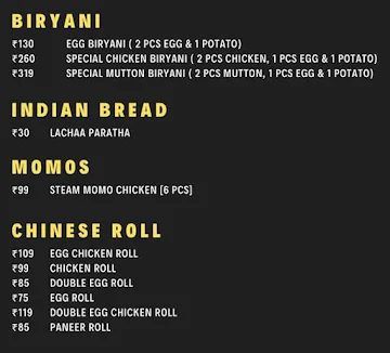 Bbq Bazaar menu 