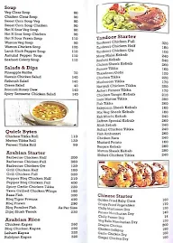 Zaffran Multicuisine Restaurant menu 3