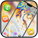 ダウンロード Colorful Marble Texture theme Rainbow Col をインストールする 最新 APK ダウンローダ