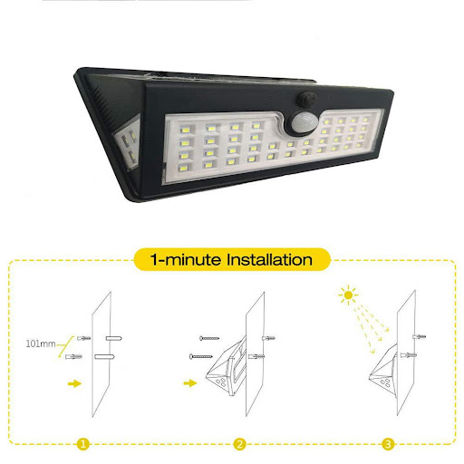 Title 8, Three-sided luminous solar sensor wall lamp for...