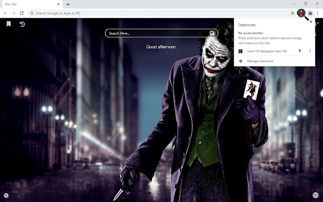 Joker HD Wallpaper New Tab