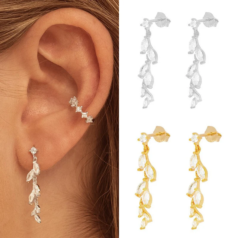Brincos Estilo Ins Gotas de Pétalas Joias Femininas Delicadas e Elegantes Adornos Florais para um Visual Sofisticado e Charmoso Perfeitos para Qualquer Ocasião