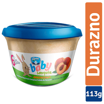 Compota Alpina Baby   Durazno X113g  