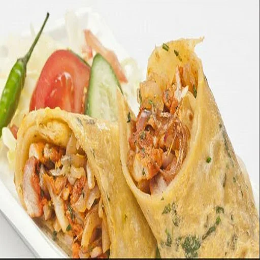 Kadhai Chicken Kathi Roll