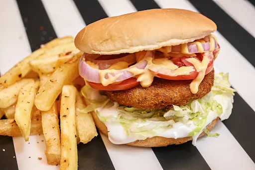 Crispy Aloo Tikki Burger