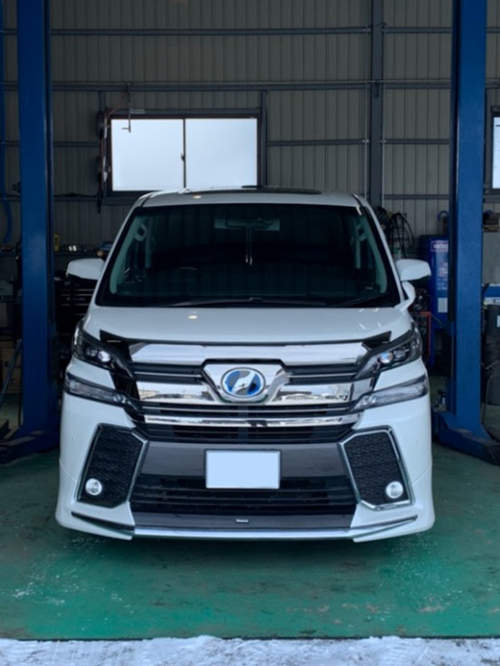 ヴェルファイアの車検・KAZ-SUS・J-LINE・代車満喫中・冬用車高に関するカスタム事例の投稿画像1枚目