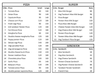 Klub's Cake & Pizza menu 2