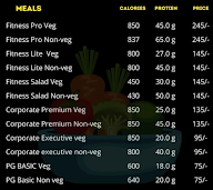 Ra Fitness Meals menu 1
