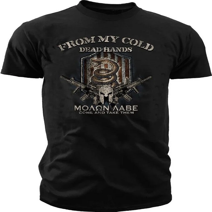 Camiseta Second Amendment Rattlesnake Flag Spartan Moron Rabe Ideal para patriotas estadounidenses y amantes de la libertad.