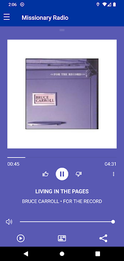 Screenshot Missionary Radio