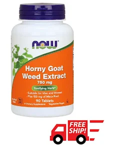 Horny Goat Weed Extract 750 mg | Dâm Dương Hoắc được kết hợp với Maca, Tăng cường sinh lý Nam và Nữ (90 Viên) Nowfoods