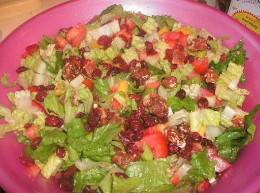 Bacon Romaine Salad w/ Summer Lemon Dressing