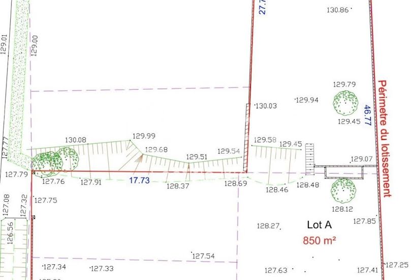  Vente Terrain à bâtir - 850m² à Saint-Rustice (31620) 