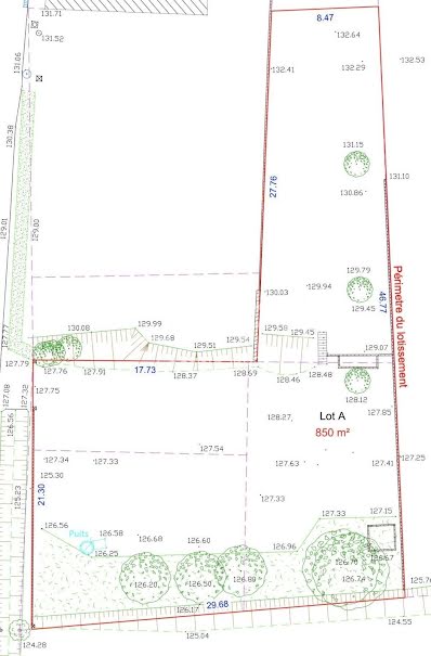 Vente terrain  850 m² à Saint-Rustice (31620), 69 000 €