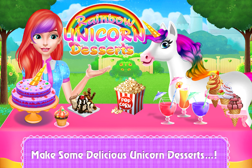Rainbow Unicorn Desserts