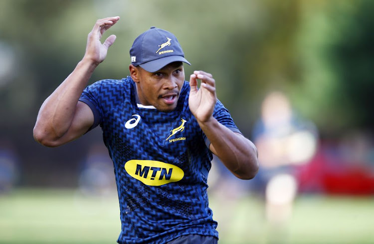 Damian Willemse at tthe SA national men's rugby team training session on November 1 2021 in Pontypridd, Wales.