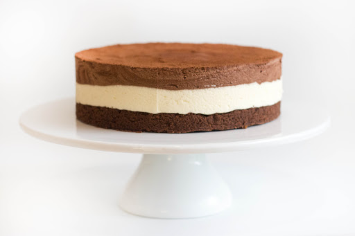 Torta Mousse chocolate blanco y negro