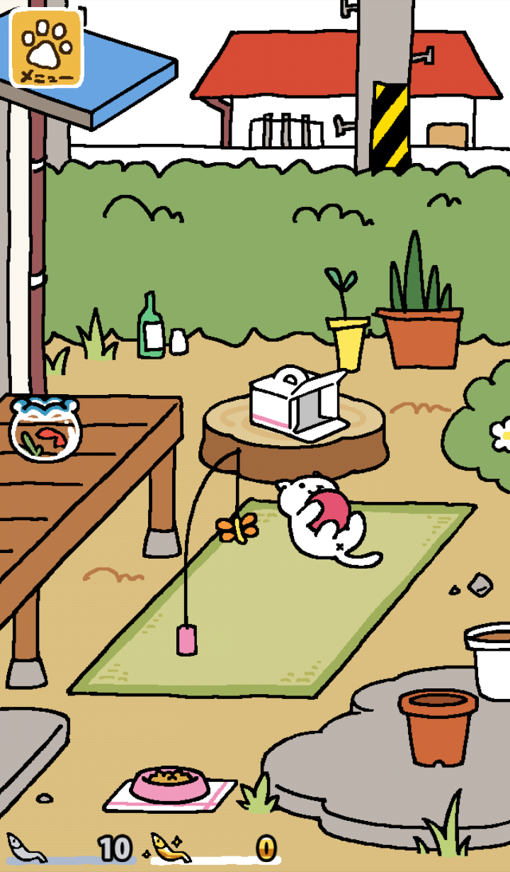 Android application Neko Atsume: Kitty Collector screenshort