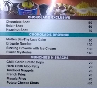 Cafe Chokolade menu 3