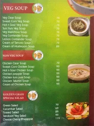 Hotel Golden Grass menu 1