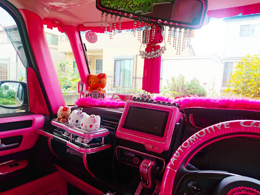 Nボックスカスタム Jf3の車内装 内装紹介 内装塗装 内装ピンク キティちゃんに関するカスタム メンテナンスの投稿画像 車 のカスタム情報はcartune