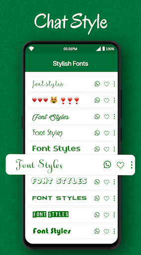 Screenshot Chat Style for WhatsApp :Fonts