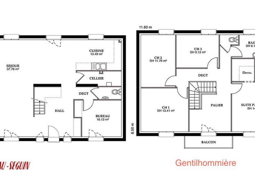  Vente Terrain + Maison - Terrain : 434m² - Maison : 79m² à Grisy-Suisnes (77166) 