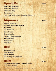 Bike and Barrel Bar menu 5