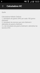 Calculadora Hidrats de Carboni(圖2)-速報App
