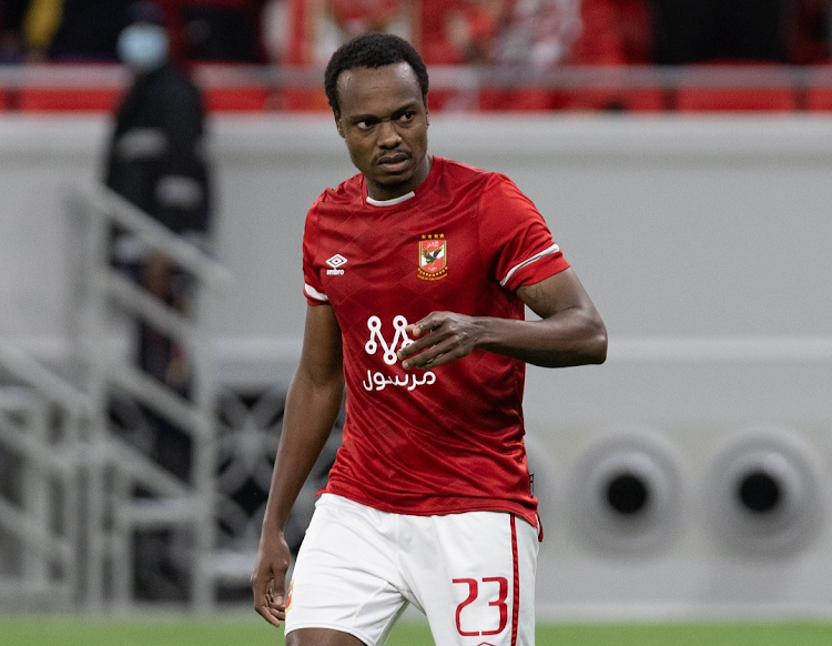 Percy Tau has been named in Al Ahly's squad to meet Mamelodi Sundowns.