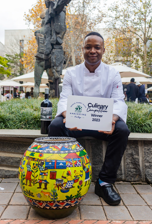 Chef Wandile Mabaso was declared the Harvesting Heritage Culinary Competition winner and earned the award for best prime cut.