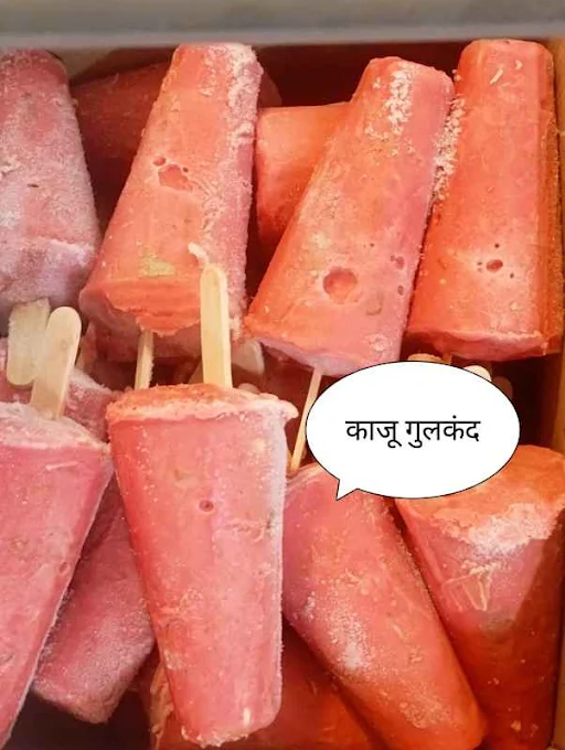 Kaju Gulkand Kulfi