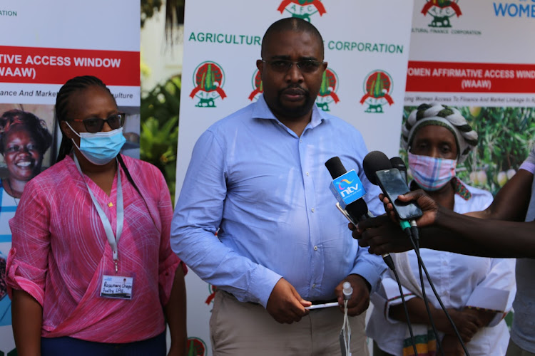 AFC head of credit Bonano Badia at Whitesands Hotel on Friday.