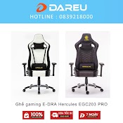 Ghế Gaming E - Dra Hercules Egc203 Pro - Màu Đen Và Trắng - Chất Liệu Da Pu Và Foam Cao Cấp - Bảo Hành 12 Tháng