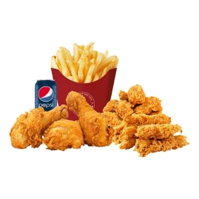 Crispy Wings + Fries + Pepsi
